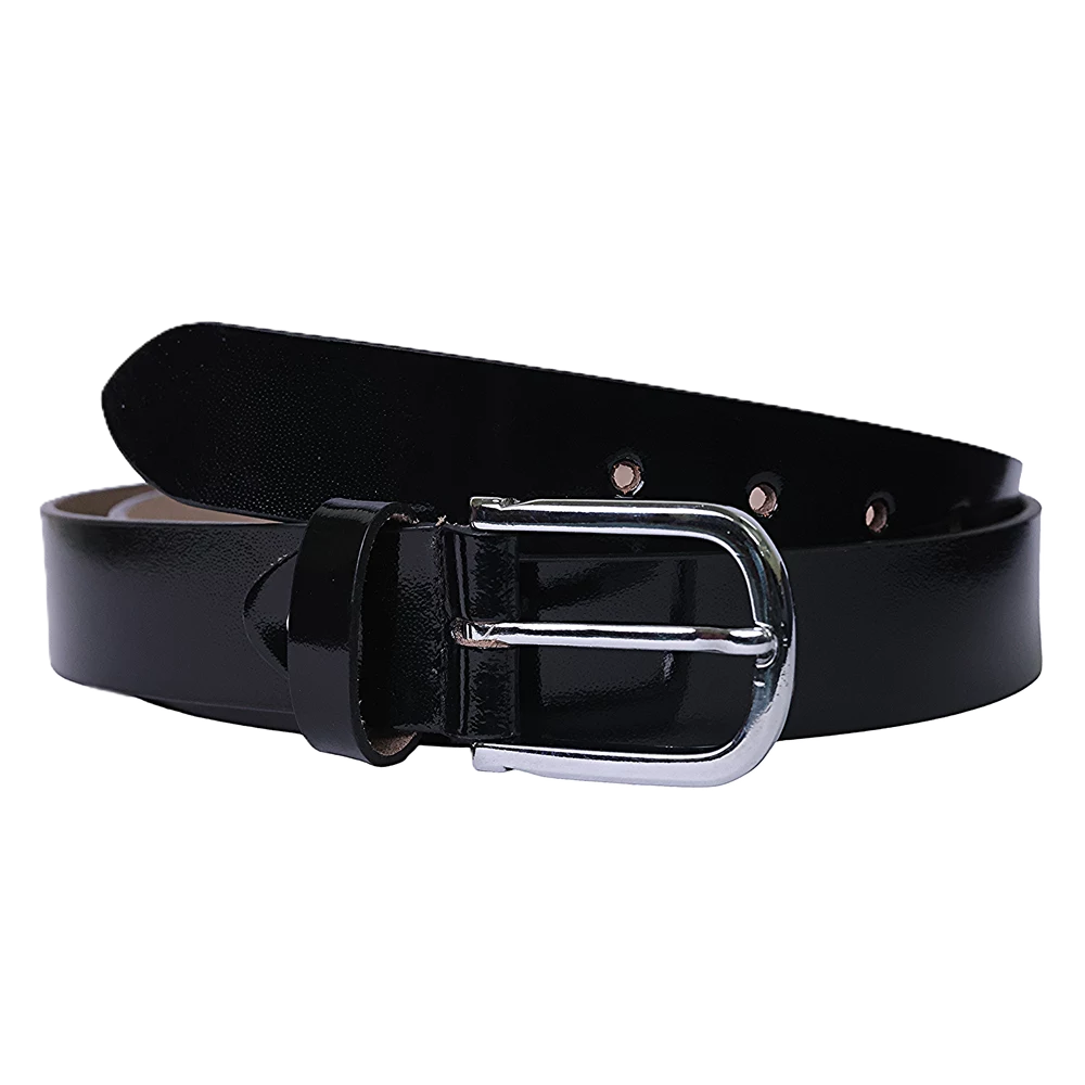 Midnight Gloss Leather Belt