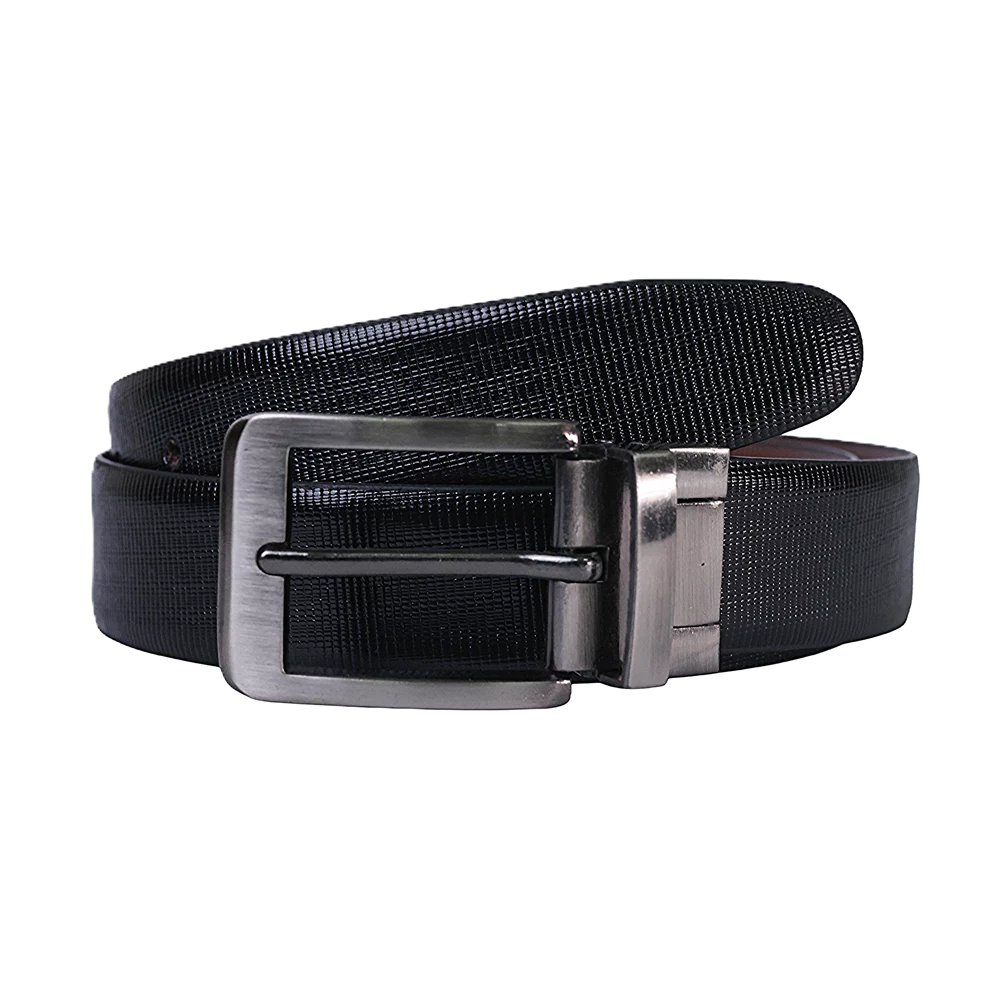 Onyx Textured Leather Belt