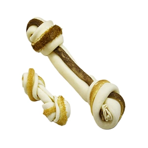 Tripe Wrapped Rawhide Knots